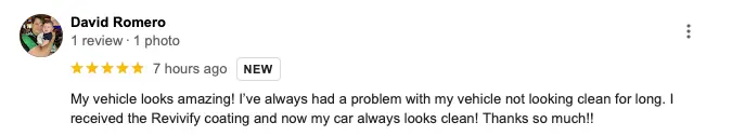 Google Review David Romero