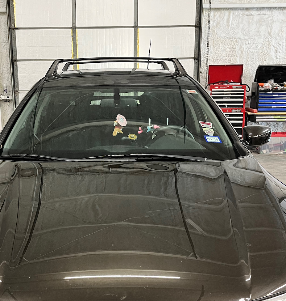 2014 Crosstour hood after paint correction